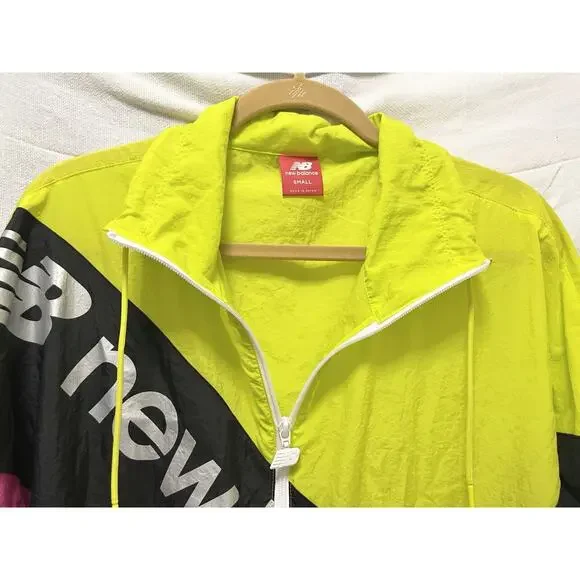 RARE New Balance Womens S Neon Retro Sport Style Optiks Windbreaker Coco Gauff - Picture 4 of 12